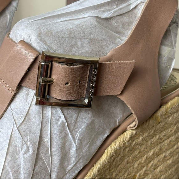 Vince Camuto Tan Leather Wedge Sandals - Picture 4 of 14